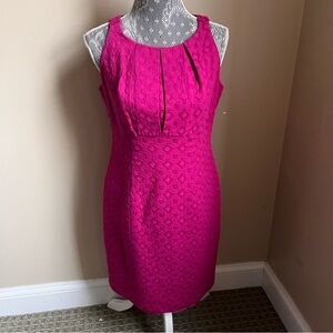 Just Taylor Magenta Sheath Dress Sz 8 NWOT
